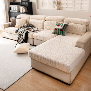 Funda <span class=keywords><strong>de</strong></span> sofá en forma <span class=keywords><strong>de</strong></span> L para sala <span class=keywords><strong>de</strong></span> estar, minimalista nórdico, Floral <span class=keywords><strong>de</strong></span> 4 estaciones/Color sólido, compatible con mascotas, antiarañazos, resistente a las manchas, antideslizante - Product Image 3