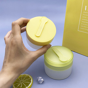 Lọ nhựa có nắp đậy 150g Mặt Kem Jar với muỗng 150ml màu xanh lá cây <span class=keywords><strong>PP</strong></span> chăm sóc da màn hình bao bì printing150g - Product Image 3