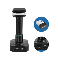 Lecteur de codes-barres 2D sans fil 3-en-1, scanner portable USB 1D 2D QR PDF417 Data Matrix pour POS, commerce de détail et entrepôt