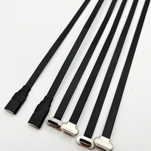 Cinta plana ultrafina FPC FFC USB 3,1 Tipo C Macho a hembra Cables de datos de perfil inferior en ángulo de 90 grados - Product Image 4