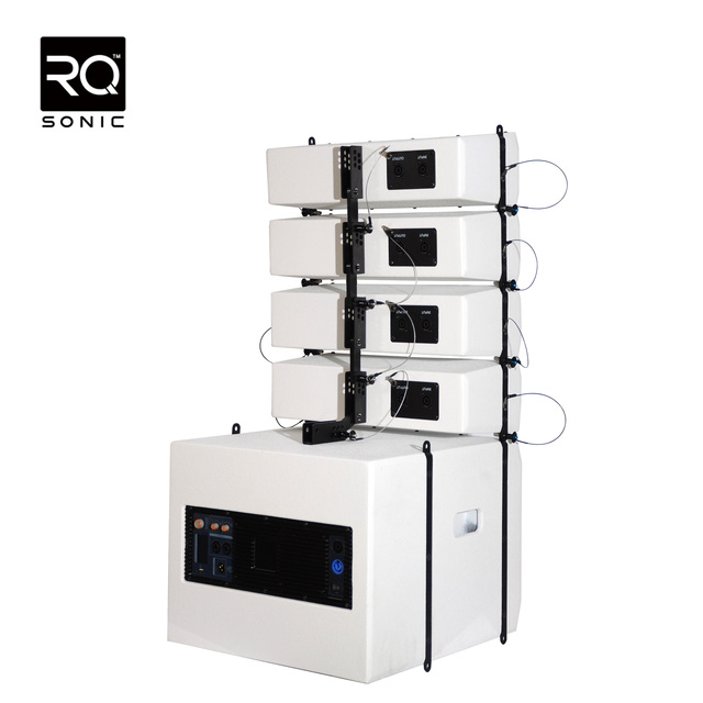 RQSONIC LA412D-W 1000W Concert Stage Active Powered Speaker Line Array Speaker Sound PA System