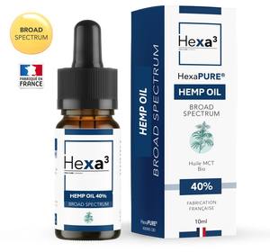 Extracto Herbal de Aceite de Cáñamo 40% de Amplio Espectro 10ml Líquido Oral para Mejorar el Sueño Hexa3 - Product Image 1