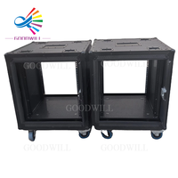 Racks de transport empilables 19'' 2U 3U 4U 5U 6U 8U 10U avec couvercle coulissant et porte coulissante pour amplificateurs
