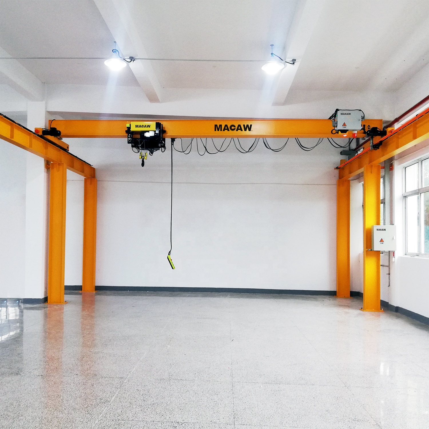 Custom Design Electric Trolley Travelling Single Beam Bridge Wireless Remote Controller Overhead Crane 3 ton 5t