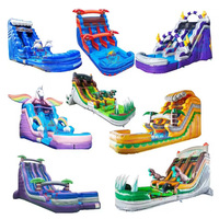 Toboggan gonflable commercial nouvellement conçu-GUMMY BEARS 20 FT Dual Lane Kids Party Slide Outdoor Summer