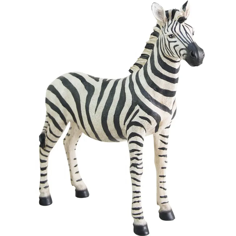 Hot sale indoor Decoration resin Life Size Zebra animal Family Statues For Floor decoration
