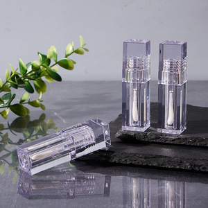 Bán Buôn 4Ml Biểu Tượng Tùy Chỉnh Vuông Petg Rỗng Lip Balm Ống Mỹ Phẩm Son Môi Và Son Bóng Bao Bì Chai Nhựa - Product Image 2