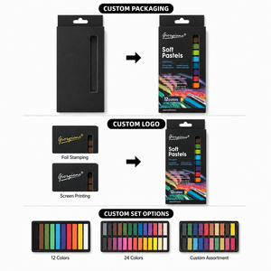 Giorgione – Lot <span class=keywords><strong>de</strong></span> 12 pastels carrés non toxiques pour artistes, enfants, étudiants et débutants - Product Image 4