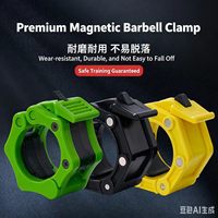 Barre de musculation en plastique EBM Fitness avec boucle magnétique pour serrage antidérapant et verrouillage rapide 25/50 mm – Usage commercial