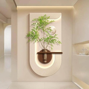 Peinture décorative hydroponique style crème sable pour plantes vertes, idéale pour l'entrée, le <span class=keywords><strong>couloir</strong></span> ou le hall d'accueil - Product Image 1