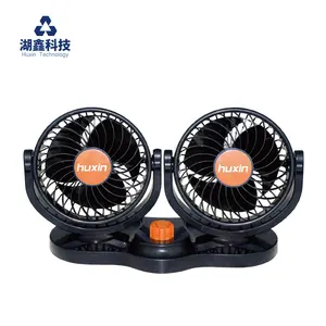 Mitchell 12V/24V 4.5/5Inch Auto Ventilator Laag Geluidsniveau 360 Graden Auto Koeling Air Circulatiepomp draagbare Suv Heavy Duty Truck Auto Fans 5Inch