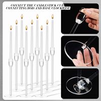 Souvenirs de mariage USA Offre Spéciale Morden cristal bougeoirs chandeliers en acrylique centres de table décorations de table bougeoir en acrylique
