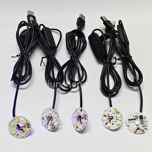 5V Led <strong>Light</strong> <strong>Circuit</strong> Boards Round with USB Wire 31/44/46/50/58mm Dual White CCT PCB Led Chip DIY Custom Lamps <strong>Night</strong> <strong>Light</strong> Source - Product Image 4