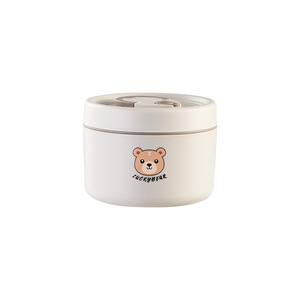Luckybear Stainless Steel Lunch Box <b>Set</b> 3 Pcs Insulated Portable With Carry Bag For Students Office Workers - Product Image 4