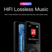 Lecteur MP3 X02, lecteur de musique MP3 de 1,8 pouce, baladeur portable, BT V5.4, enregistrement de livres électroniques, radio FM sportive, lecteur de musique