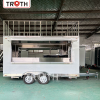 Food Truck mobile de style américain moderne, entièrement équipé, pour la vente de bière, de desserts, de café, de cocktails et de nourriture
