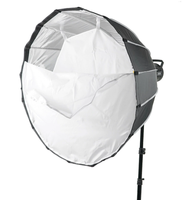 Boîte à lumière parabolique de 90cm de profondeur, boîte à lumière noire argentée pour flash vidéo de studio photo