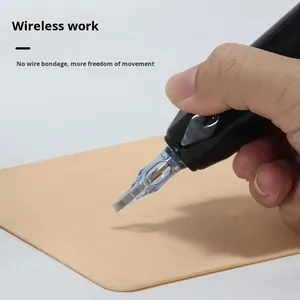 Máquina de Tatuaje Eléctrica Inalámbrica con Carga Inalámbrica, Batería Recargable, para Delineado y Sombreado, Maquillaje Permanente, para Principiantes - Product Image 4