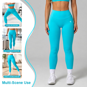 Leggings de Yoga Personalizados, Suaves, Transpirables, de Cintura Alta, Levanta Glúteos, <span class=keywords><strong>para</strong></span> <span class=keywords><strong>Mujer</strong></span>, Gimnasio, Fitness, Pilates - Product Image 4