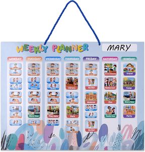 Can Do It Can Do It Tableau de récompenses magnétiques pour enfants Tableau d'objectifs personnalisable Boîte d'objectif magnétique de réfrigérateur à étoiles positives pour la maison - Product Image 1