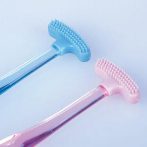 Raspador de Lengua Multifuncional de Silicona de Doble Uso, Cepillo de Limpieza de Lengua con Logotipo Láser - Product Image 1