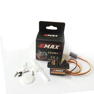 ¡Oferta! Servo digital EMAX ES08MAII de 8g con engranajes metálicos rojos, 0.8kg-cm de torque, última velocidad para coches RC, barcos, helicópteros, aviones y robots. - Product Image 3