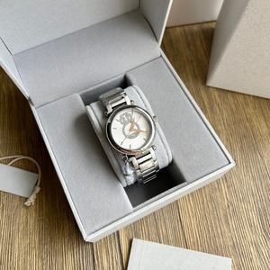 Bracelet de luxe pour femme, nouveau modèle, avec bracelet en acier, serti de diamants, pendentif Saturne et montre - Product Image 3