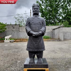 Statue de <span class=keywords><strong>guerriers</strong></span> en terre cuite de marbre grandeur nature <span class=keywords><strong>chinois</strong></span> d'extérieur personnalisée - Product Image 6