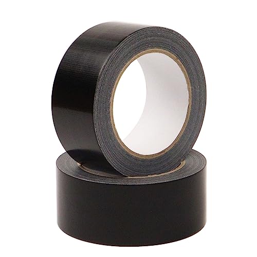 High Viscosity Resistance Reinforced Waterproof Self Adhesive Binding Single Sided Black Cloth Duct Tape For Carpet