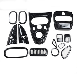 Cornice Decorativa per <span class=keywords><strong>Cambio</strong></span> <span class=keywords><strong>Marce</strong></span> <span class=keywords><strong>Smart</strong></span> 453 2015-2018, Pulsante di Controllo Luci in Fibra di Carbonio - Product Image 1