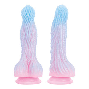大人の男性と女性のファンタジーディルドのための吸盤付きの新しい色のシリコンドラゴンディルドロングモンスター巨大なアナル大人のおもちゃ - Product Image 2