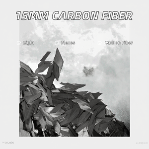 Fibres de carbone diamantées tissées haute performance extensibles de 15 mm, brins coupés et flocons coupés quadrilatères pour voitures, sacs et l'industrie extérieure - Product Image 3