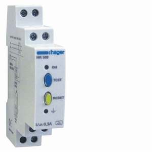 HR502 Personalizzabile con relè differenziale istantaneo Hager tipo A Idn 0.3A, modulo 1 DIN - Product Image 1