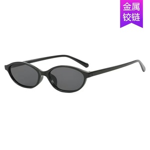 Lunettes de soleil ovales rétro œil de chat transfrontalières européennes et américaines pour femmes, tendance et haut de gamme - Product Image 4