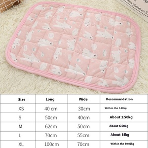Großhandel Sommer Kühlung Haustier Eis Seide Isomatte Atmungsaktive Faser Katze Hund Zwinger Zwinger Coole Haustier Matte Silikon Bett matte Reisen - Product Image 6