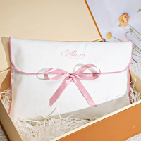 Sac enveloppe en toile de coton de luxe, recyclable, avec logo personnalisé, pour vêtements, sacs à main, livres, emballages, cadeaux, rangement de cheveux, avec sangles
