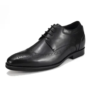 Zapatos de ascensor de 2,8 pulgadas al por mayor para hombres, precio de fábrica, zapatos de vestir de aumento de altura para fiesta de boda, zapatos formales elegantes para hombres - Product Image 1