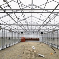 Serre commerciale multi-spans de 1000 m2 pour l'agriculture à grande échelle