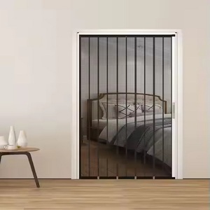 Puerta Plegable de Malla de Diamante Antirrobo: Puerta Corredera Invisible de Acero Inoxidable con Cerradura para Prevenir Mosquitos y Gatos - Product Image 2
