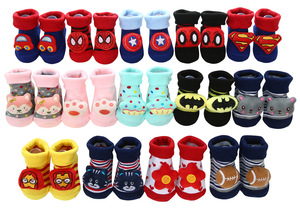 Nouveau automne hiver dessin animé sol antidérapant enfants chaussettes poupée tridimensionnelle mignon rayé bébé chaussettes nouveau-né - Product Image 6