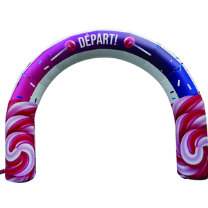 Arche gonflable semi-circulaire personnalisée et durable avec <span class=keywords><strong>souffleur</strong></span> pour événements et salons professionnels - Matériel Oxford/PVC - Product Image 5