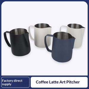 Gobelet à <span class=keywords><strong>lait</strong></span> à bulles en acier inoxydable 304, design moderne et simple, embossé, à bec pointu, ustensiles de café - Product Image 5