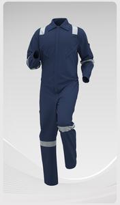 Vêtements de travail de haute qualité 100% coton ignifuge résistant au feu Combinaison de pilote avec réflecteur - Product Image 6