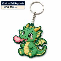 Porte-clés personnalisé en PVC, porte-clés anime personnalisés en caoutchouc 3D pour promotion, cadeau, porte-clés avec logo personnalisé