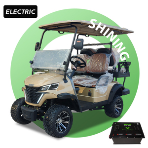 샤이닝엘에스브 신형 <span class=keywords><strong>4</strong></span>인승 전기 오프로드 유틸리티 골프 카트 맞춤형 색상 도로 주행 가능 - Product Image 1