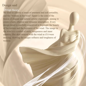 Crème brise printemps brise fantôme opéra Figure Art ornements haut niveau résine Sculpture à la main salon étude entrée - Product Image 3