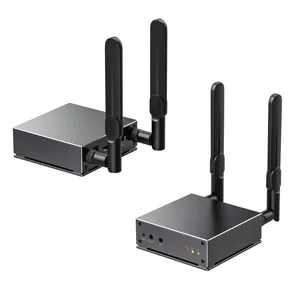 Long Range Wireless HD Transmitter Receiver Extender Up 200 Feet 2.4 Ghz Streaming for Laptop PC TV/Projector IR Low Latency