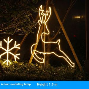 Esterno impermeabile LED di ferro cervo modello di simulazione Festival di natale illuminazione luce decorativa per paesaggio Sika cervo Sika - Product Image 5