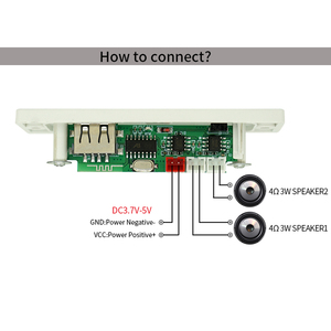 Placa amplificadora <span class=keywords><strong>Bluetooth</strong></span> de 6W y 5V, módulo de reproductor MP3 <span class=keywords><strong>Bluetooth</strong></span> - Product Image 4