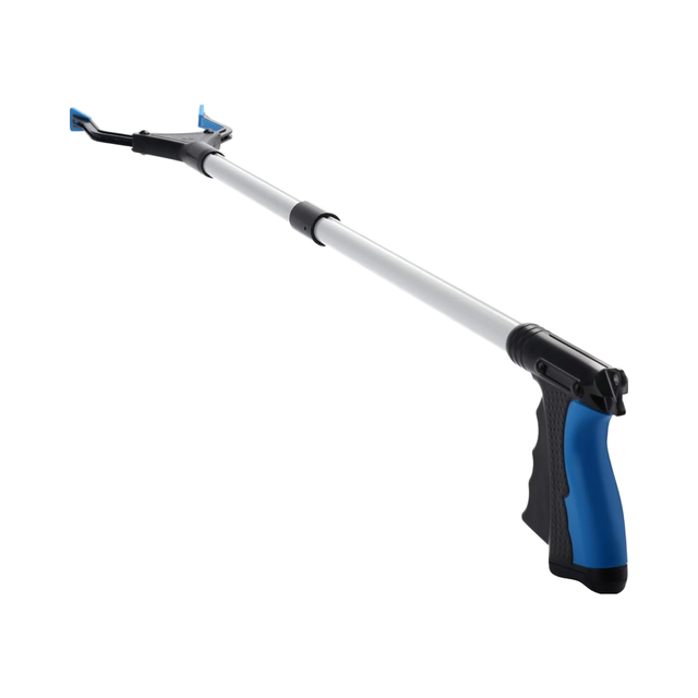 Lightweight Aluminum Alloy 32" Extra Long Grabber Reacher Tool Handy Claw Elderly Mobility Aid Trash Pick-Up Nabber Litter